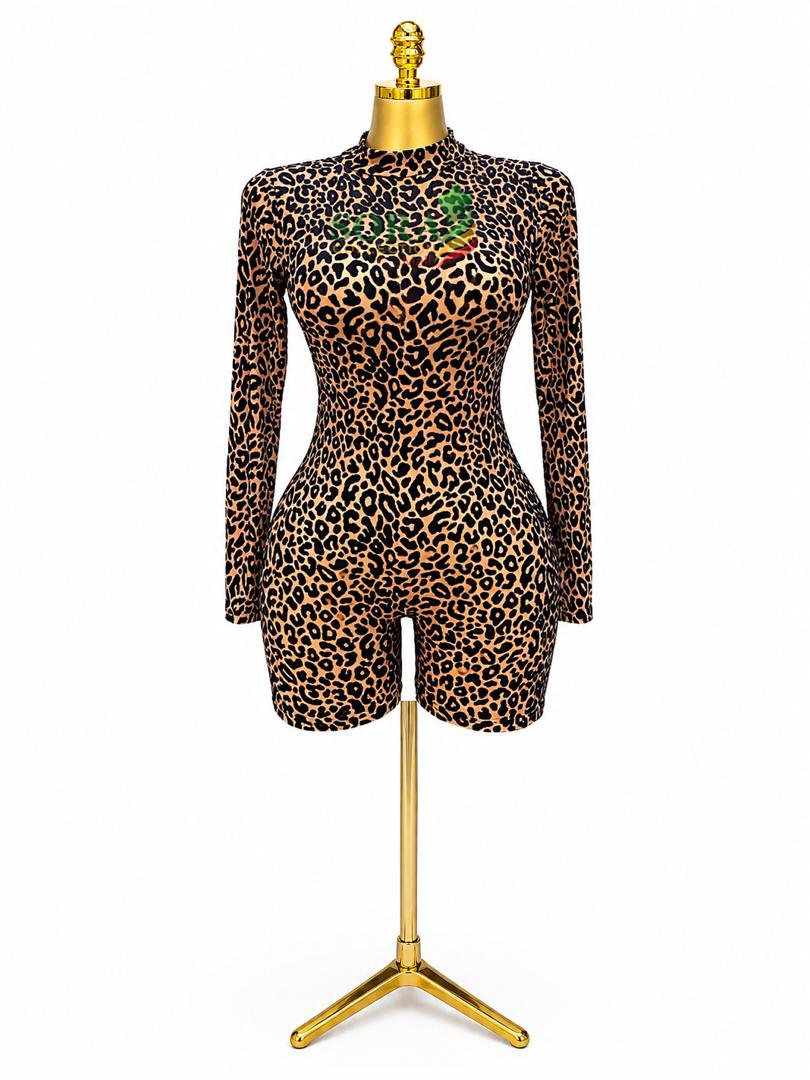 Cobinaison Leopard Manche longue